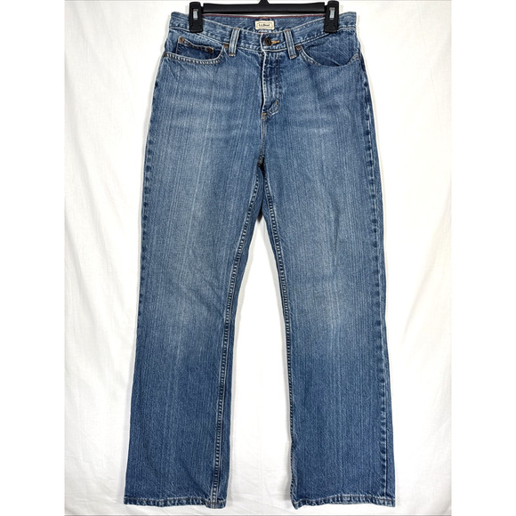 Vintage LL‎ Bean Straight Jeans Womens Size 10 Reg 0DNS5 Blue Denim - Picture 1 of 7